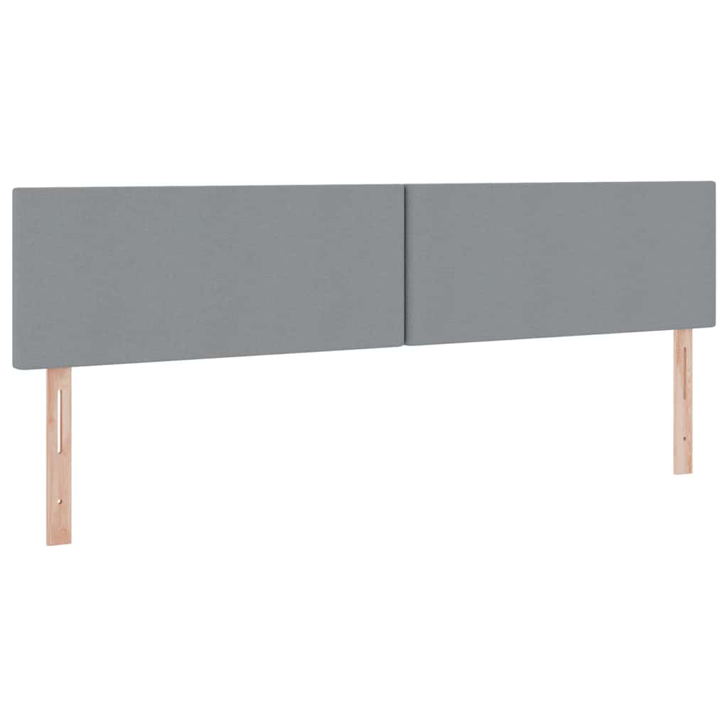 Seng med opbevaring og madras Lysegrå 200 x 200 cm Fløjl