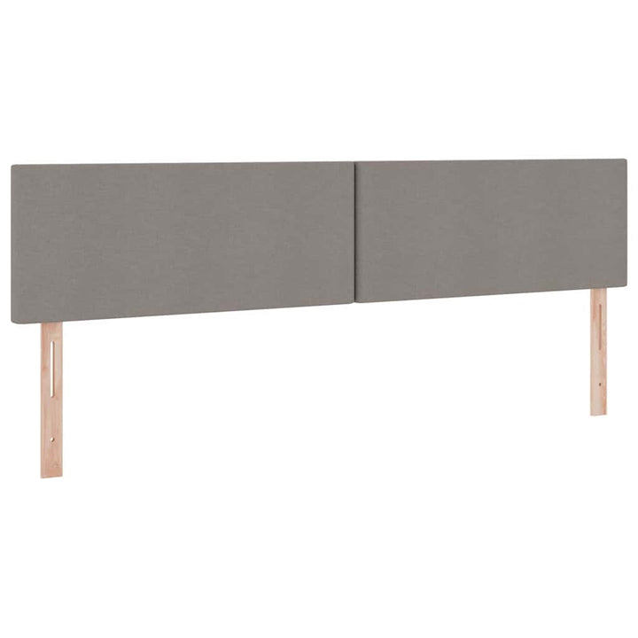 Seng med opbevaring og madras Gråbrun 200 x 200 cm Fløjl