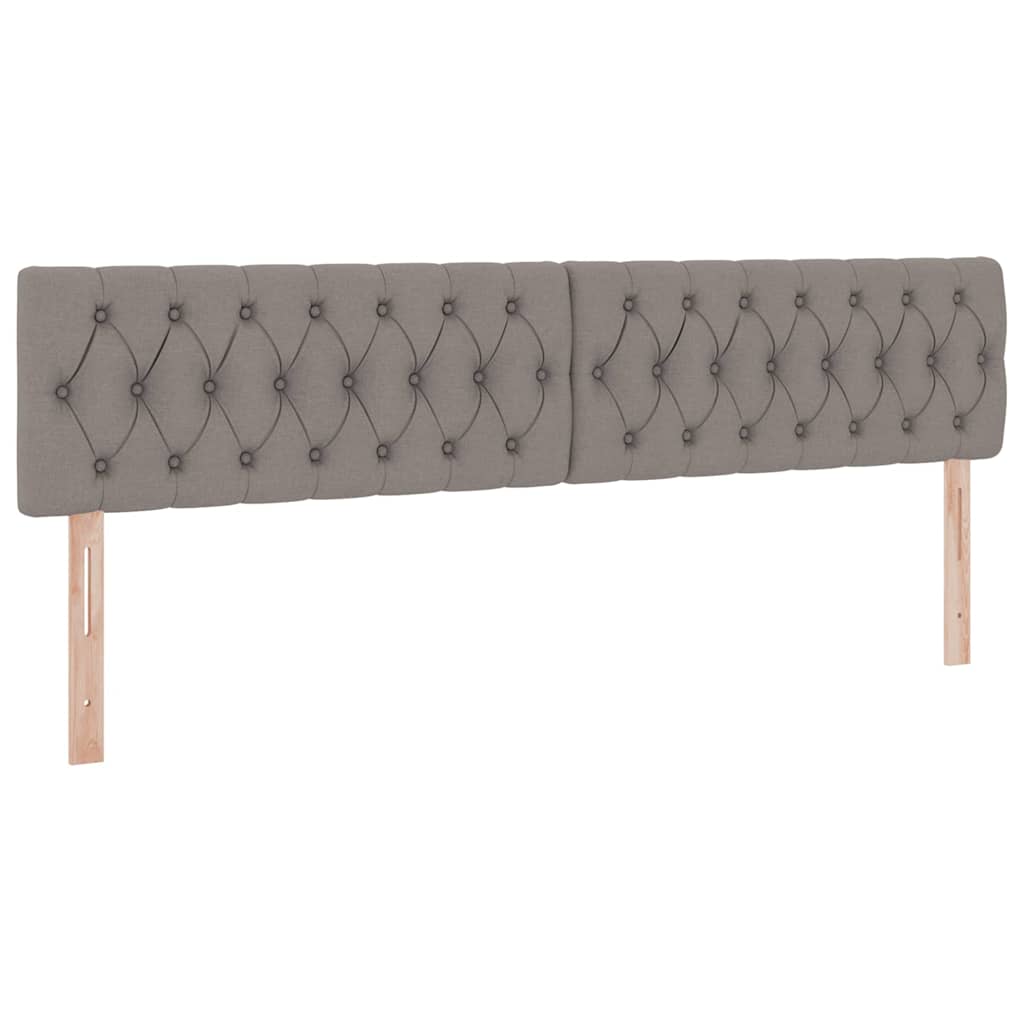 Seng med opbevaring og madras Gråbrun 200 x 200 cm Fløjl