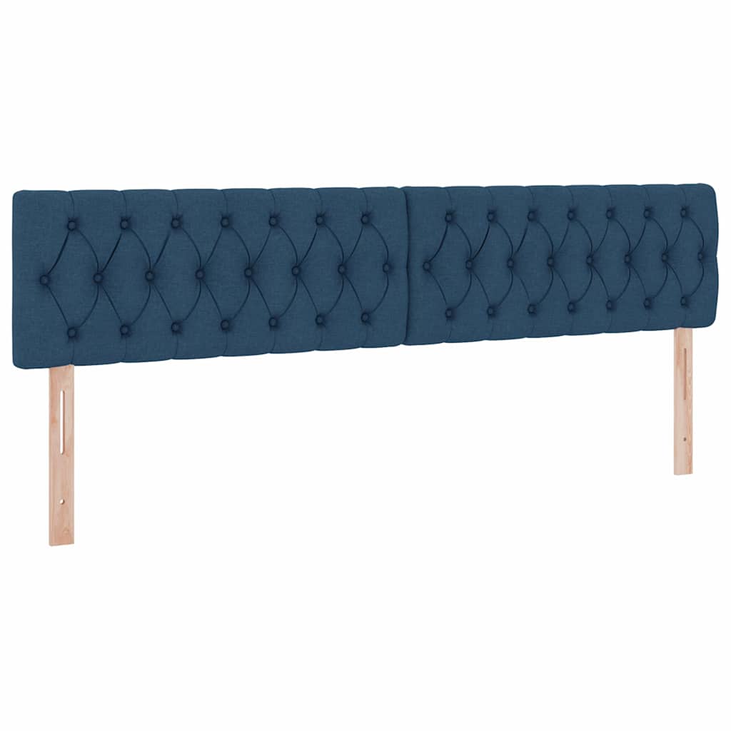 Seng med opbevaring og madras Blå 200 x 200 cm Konstrueret træ