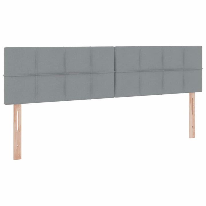 Opbevaringsseng med madras Lysegrå 200 x 200 cm Faux læder