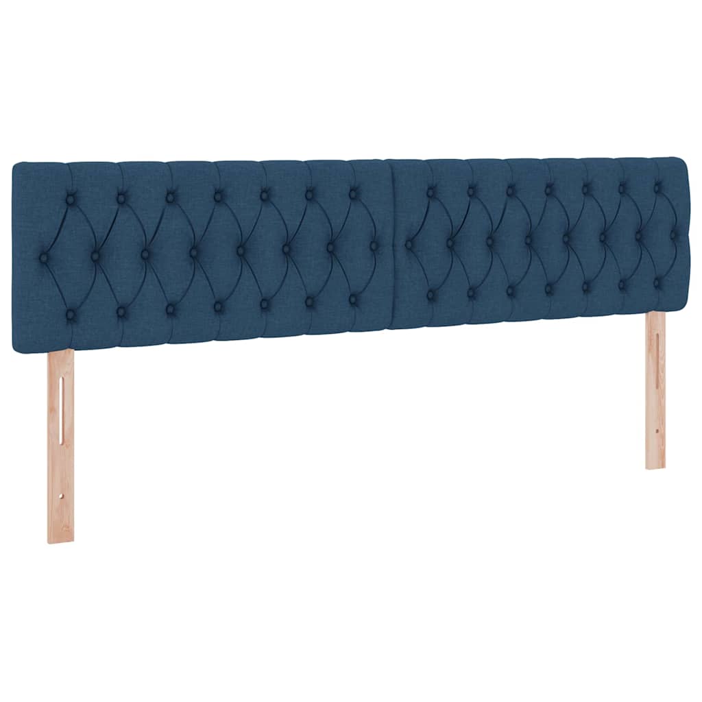 Opbevaringsseng med madras Blå 180 x 200 cm Faux læder
