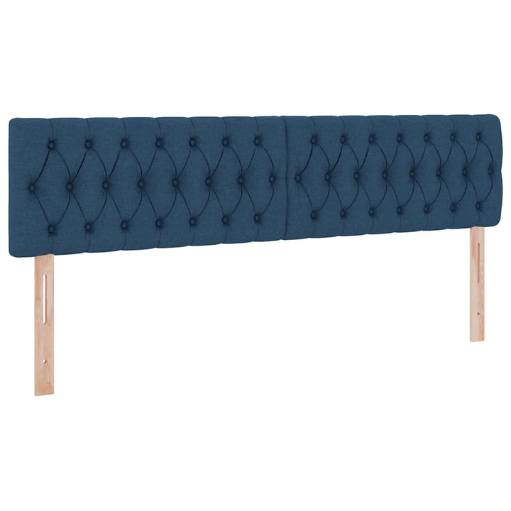 Opbevaringsseng med madras Blå 180 x 200 cm Faux læder