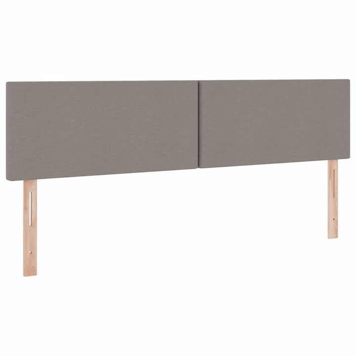 LED opbevarings seng med madras Gråbrun 160 x 200 cm Stof