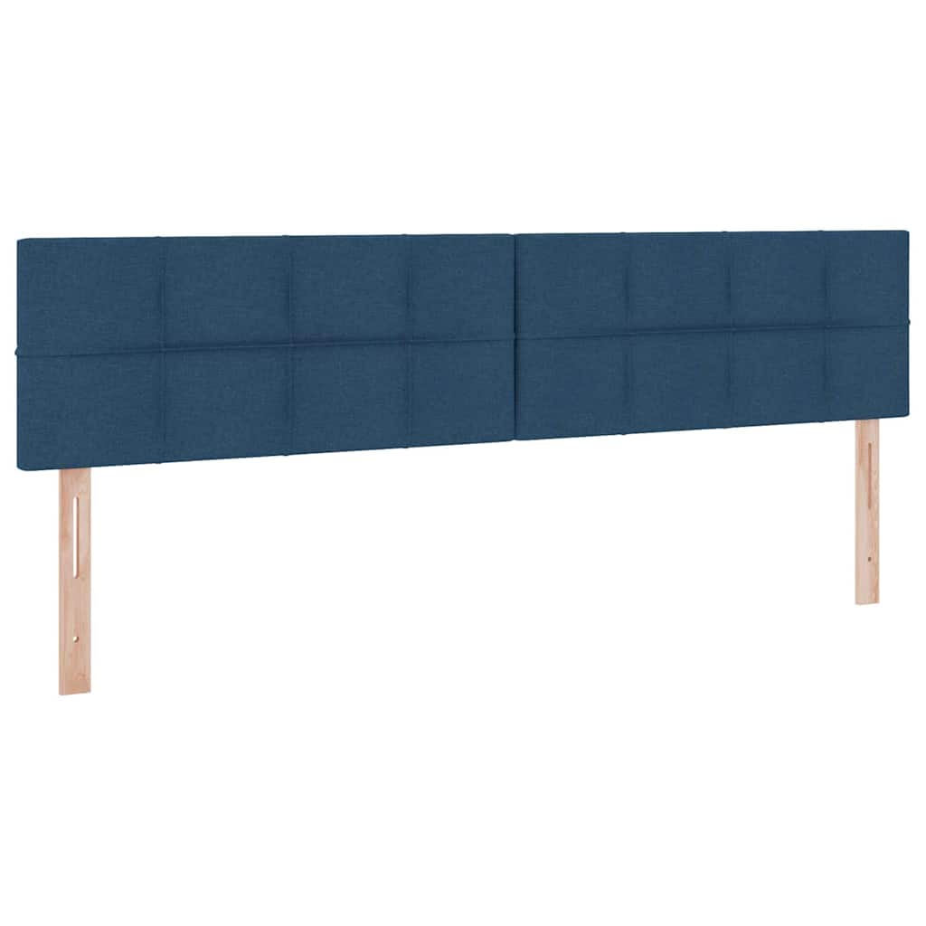 LED opbevarings seng med madras Blå 200 x 200 cm Stof