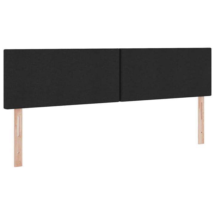 LED opbevarings seng med madras Sort 180 x 200 cm Stof