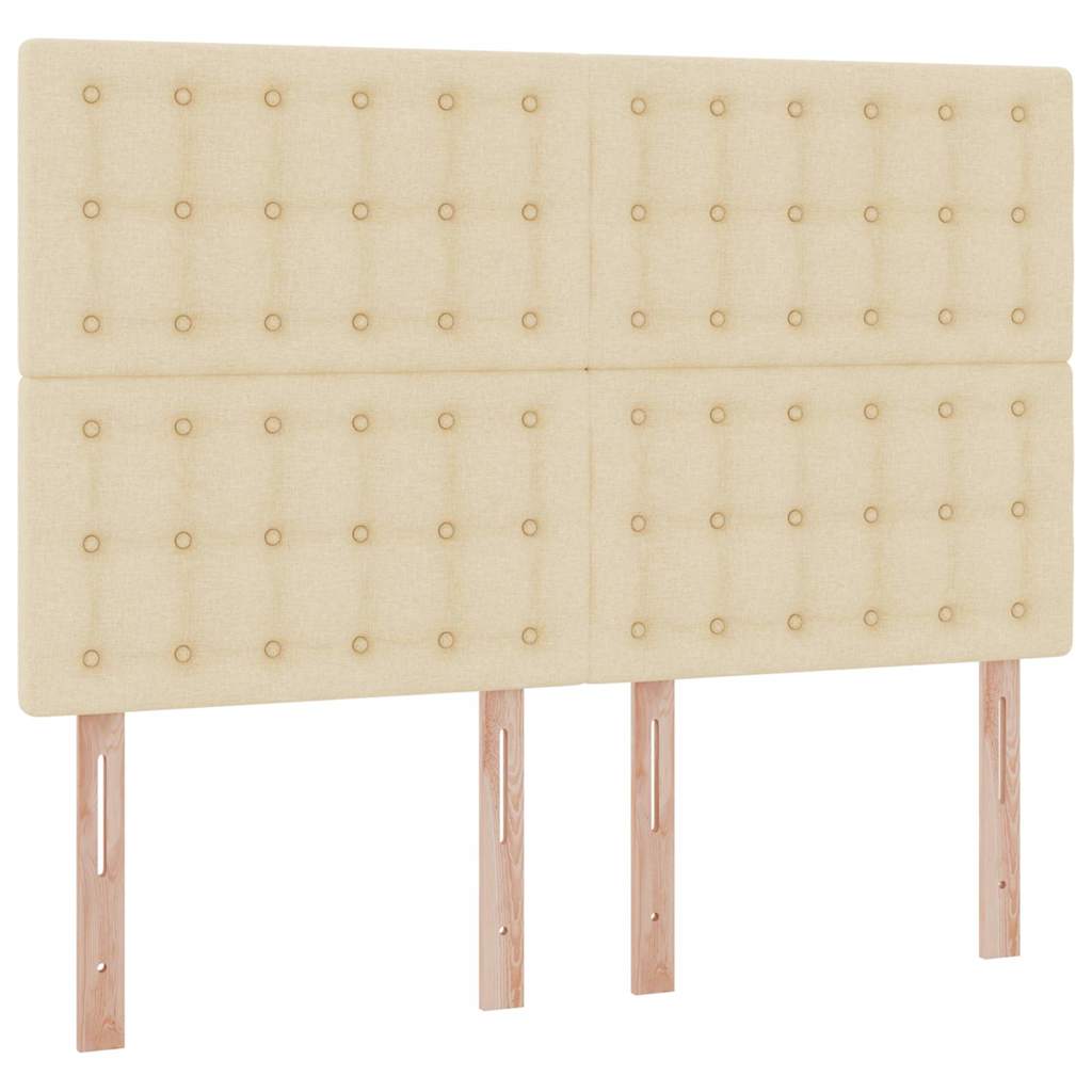 Seng med opbevaring og LED med LED Creme 140 x 190 cm Polyester
