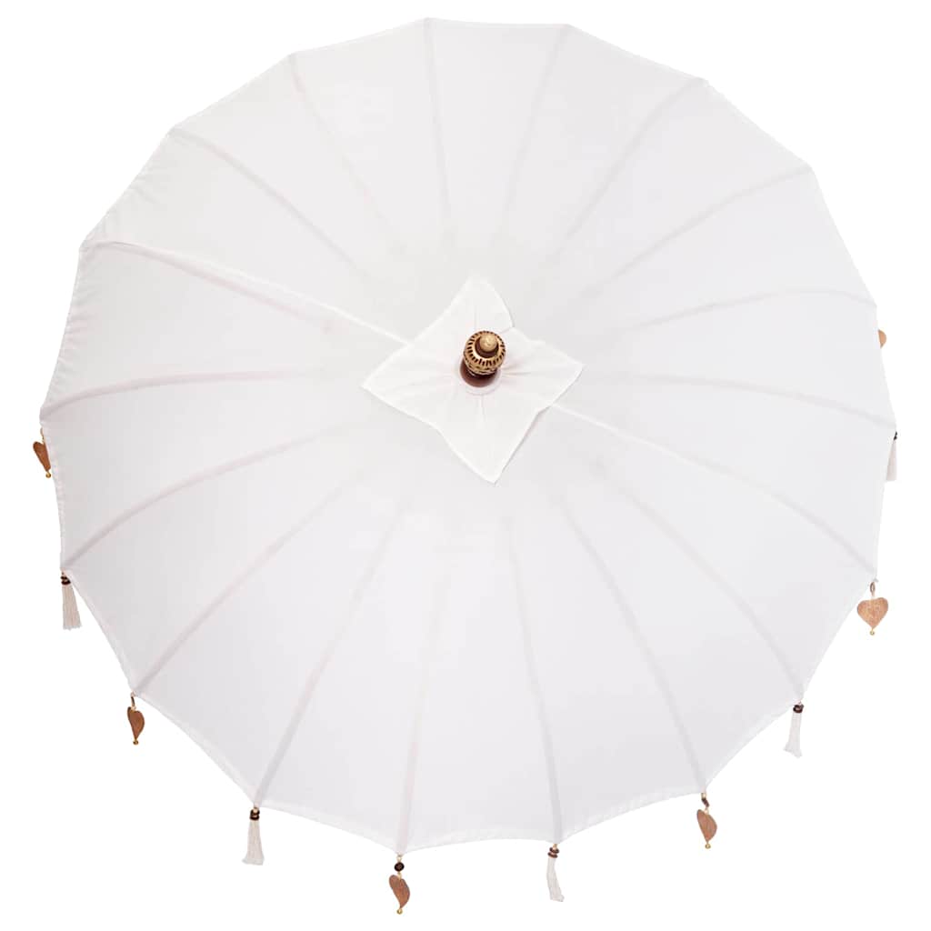 Balinesisk parasol med base 250 190 x 190 x 250 cm