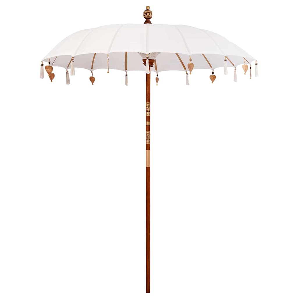 Balinesisk parasol med base 250 190 x 190 x 250 cm