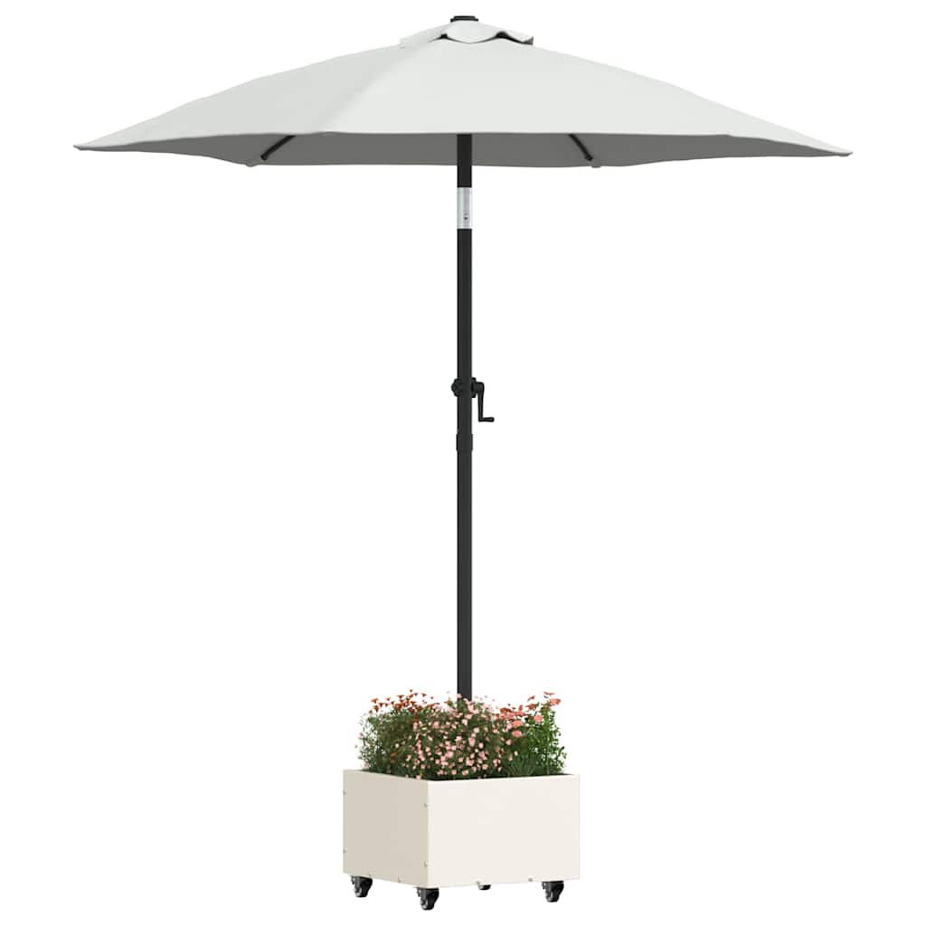 Parasolfod Hvid 45 x 45 x 45 cm Stål