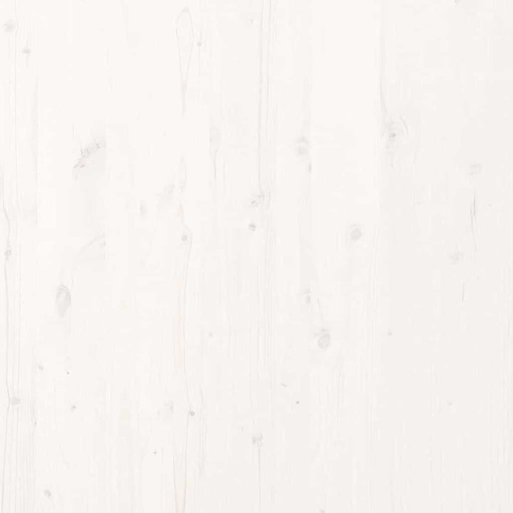Gulvsengramme Hvid 100 x 220 cm Massiv fyrretræ