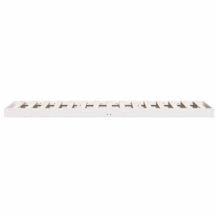 Gulvsengramme Hvid 100 x 220 cm Massiv fyrretræ