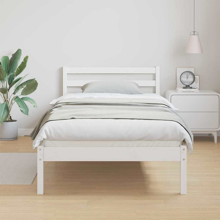 Sengestel Hvid 215,5 x 85,5 x 69,5 cm Massivt fyrretræ