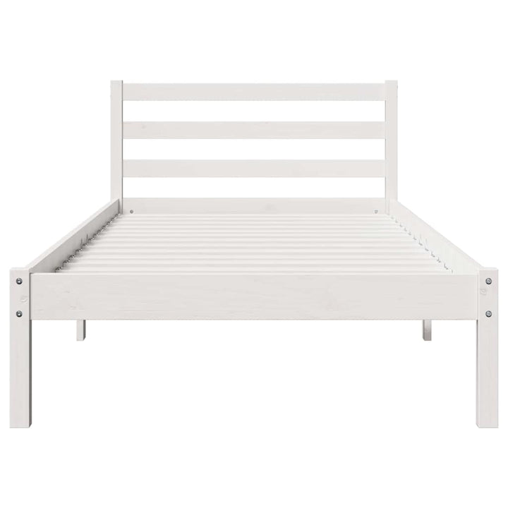 Sengestel Hvid 215,5 x 85,5 x 69,5 cm Massivt fyrretræ