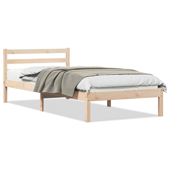 Sengestel Brun 215,5 x 105,5 x 69,5 cm Massivt fyrretræ