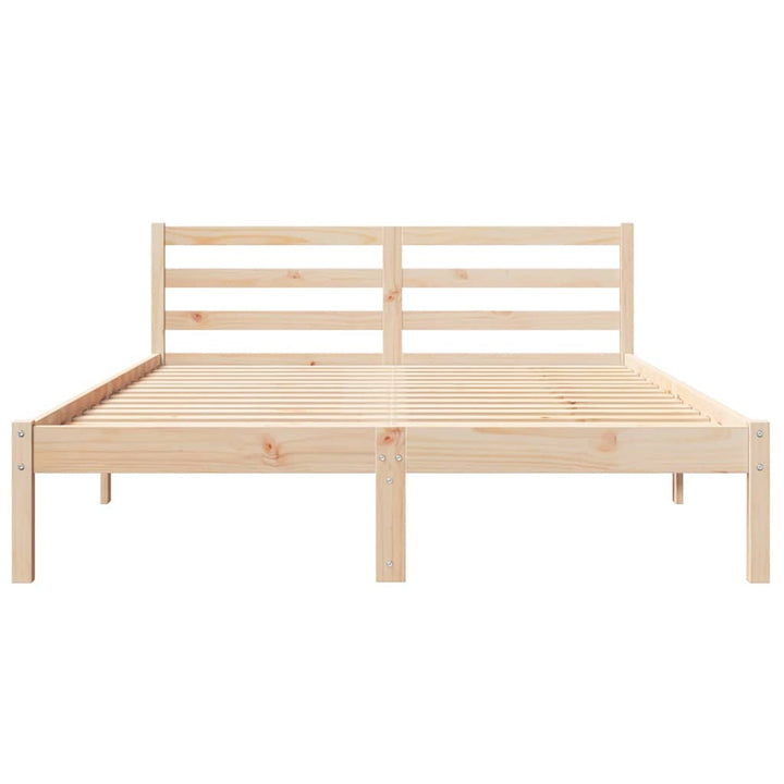Sengestel Brun 215,5 x 165,5 x 69,5 cm Massivt fyrretræ