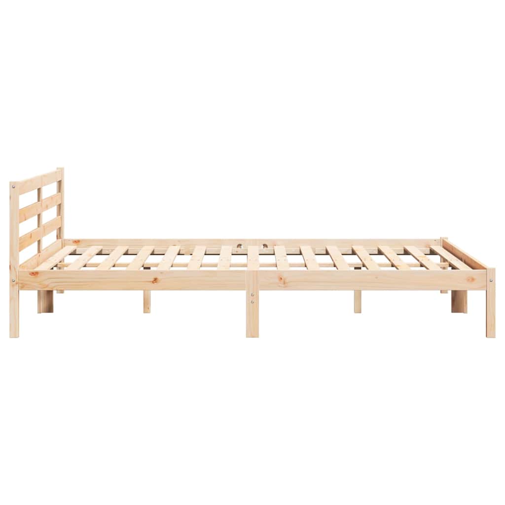 Sengestel Brun 215,5 x 185,5 x 69,5 cm Massivt fyrretræ