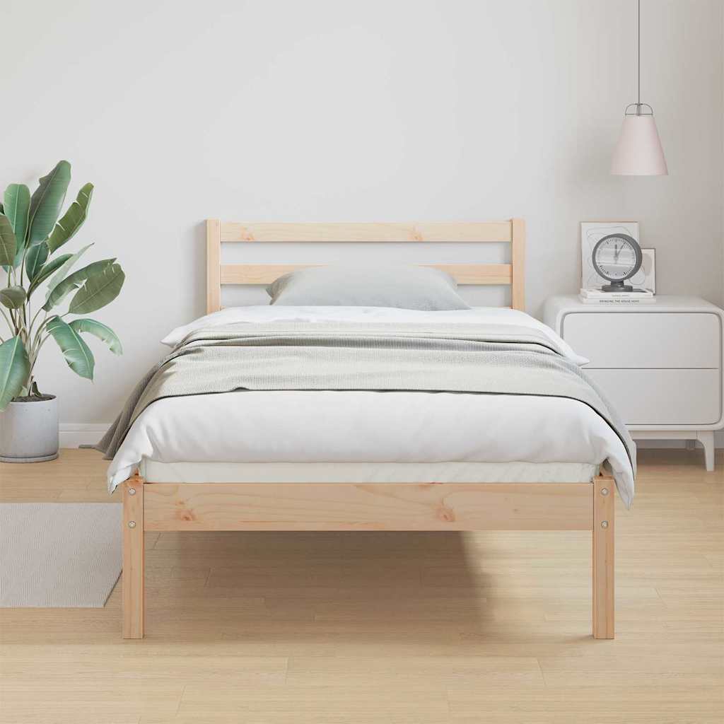 Sengestel Brun 225,5 x 85,5 x 69,5 cm Massivt fyrretræ
