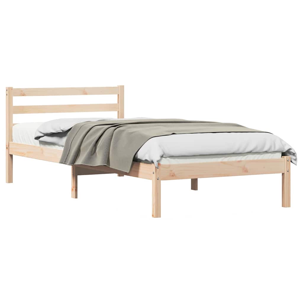Sengestel Brun 225,5 x 85,5 x 69,5 cm Massivt fyrretræ