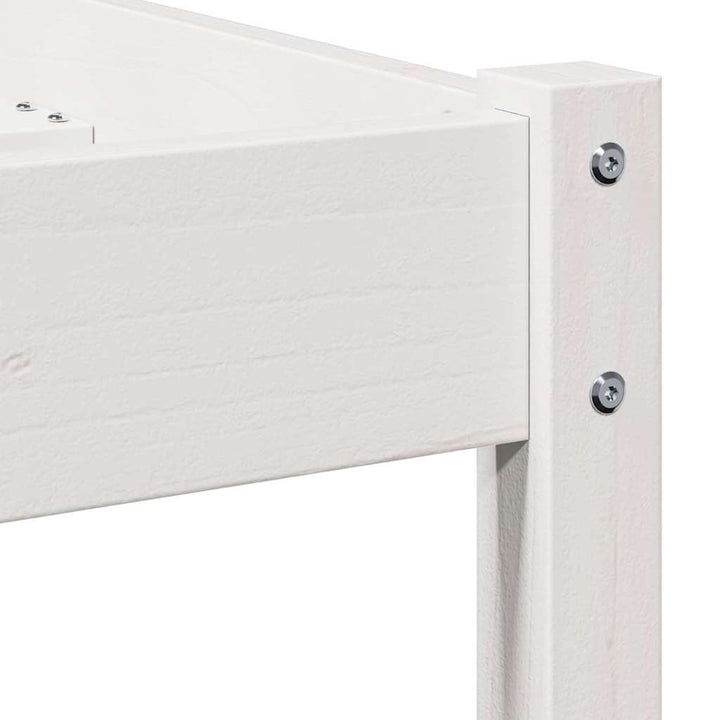 Sengestel Hvid 225,5 x 85,5 x 69,5 cm Massivt fyrretræ