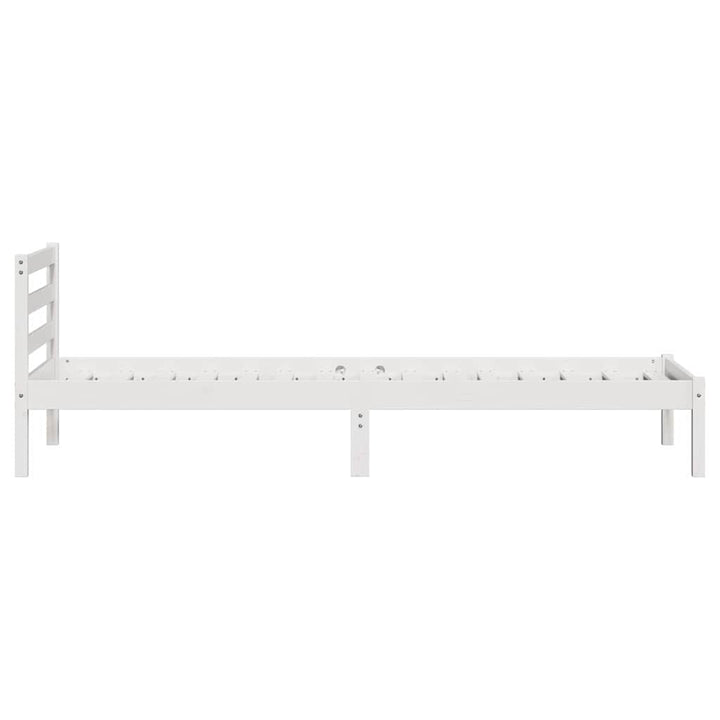 Sengestel Hvid 225,5 x 85,5 x 69,5 cm Massivt fyrretræ