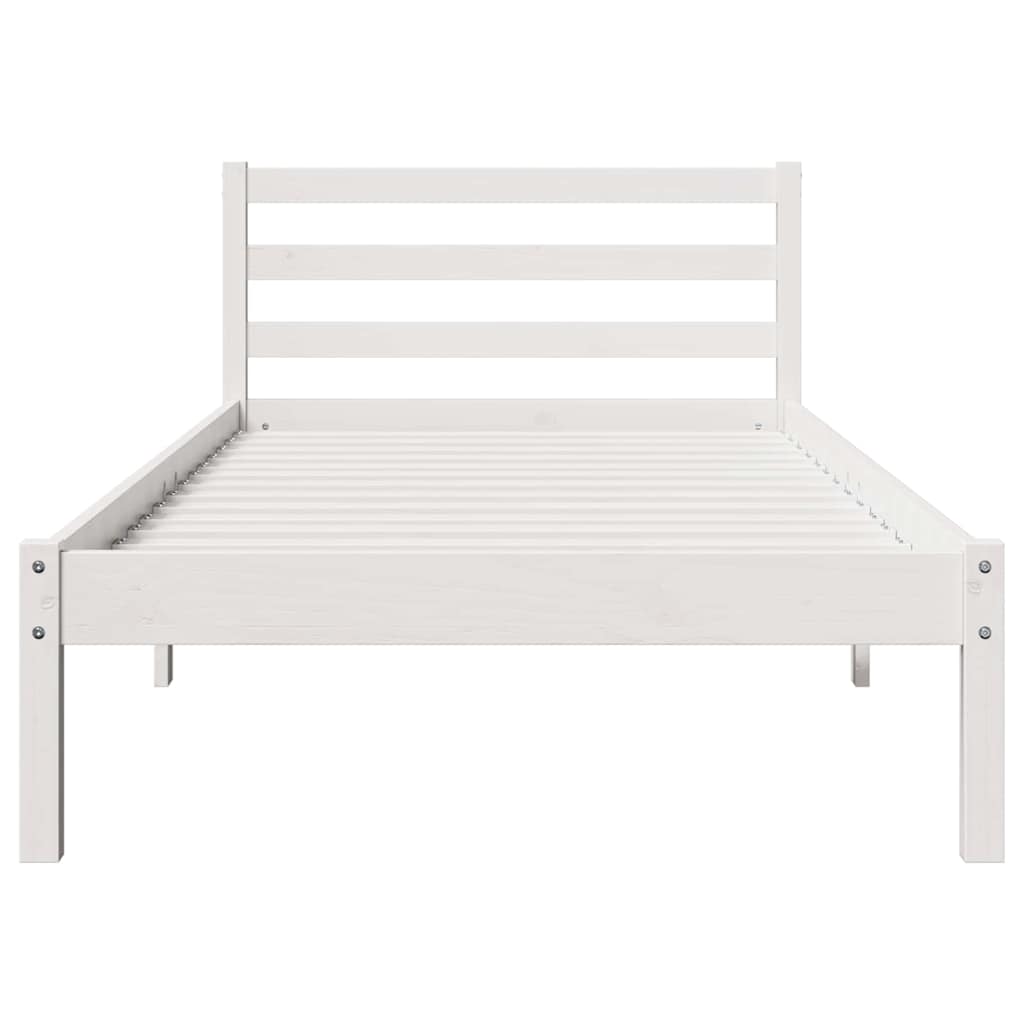 Sengestel Hvid 225,5 x 95,5 x 69,5 cm Massivt fyrretræ