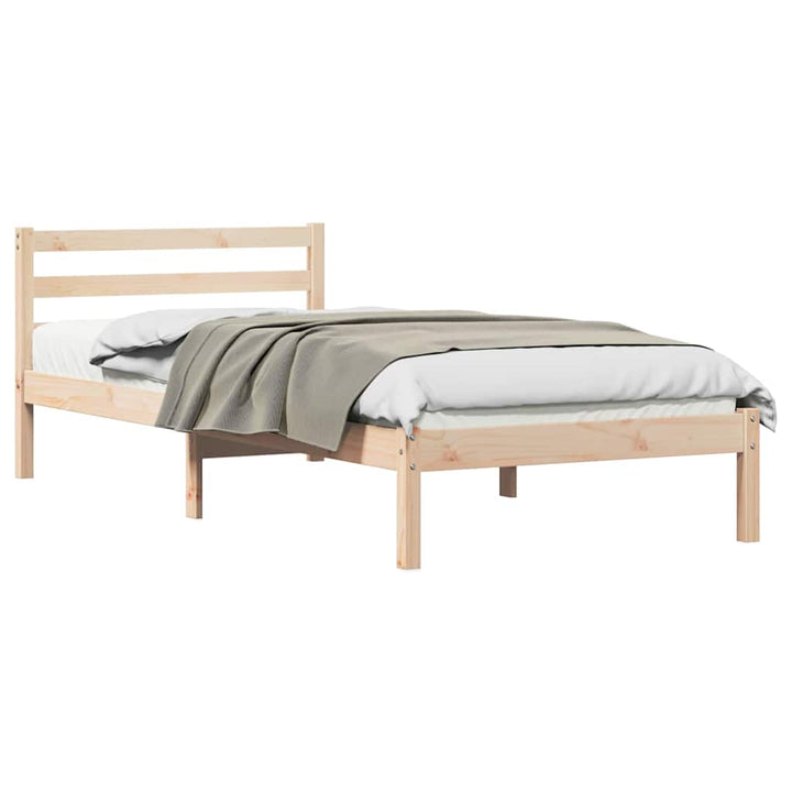 Sengestel Brun 225,5 x 105,5 x 69,5 cm Massivt fyrretræ