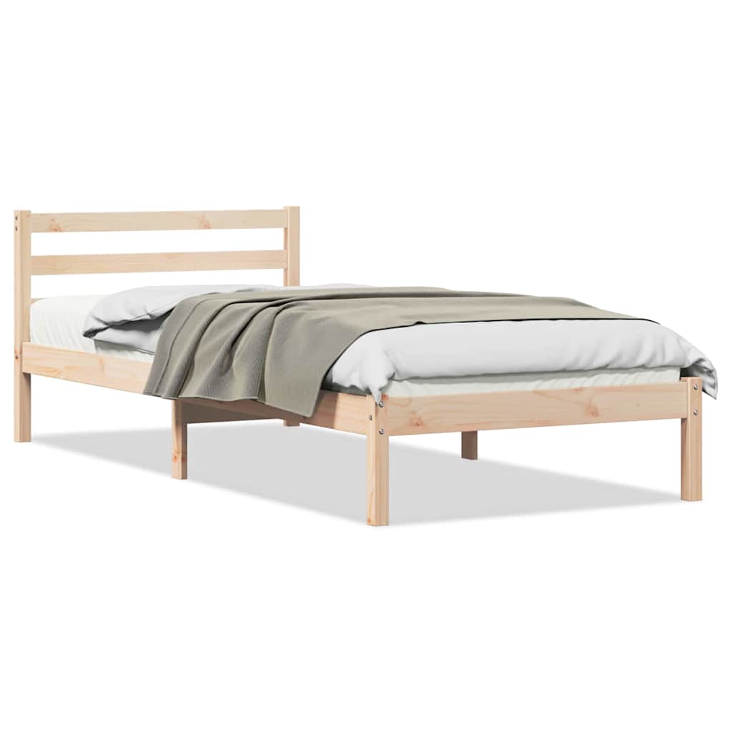 Sengestel Brun 225,5 x 105,5 x 69,5 cm Massivt fyrretræ