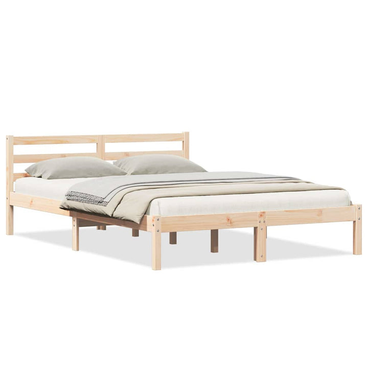 Sengestel Brun 225,5 x 145,5 x 69,5 cm Massivt fyrretræ
