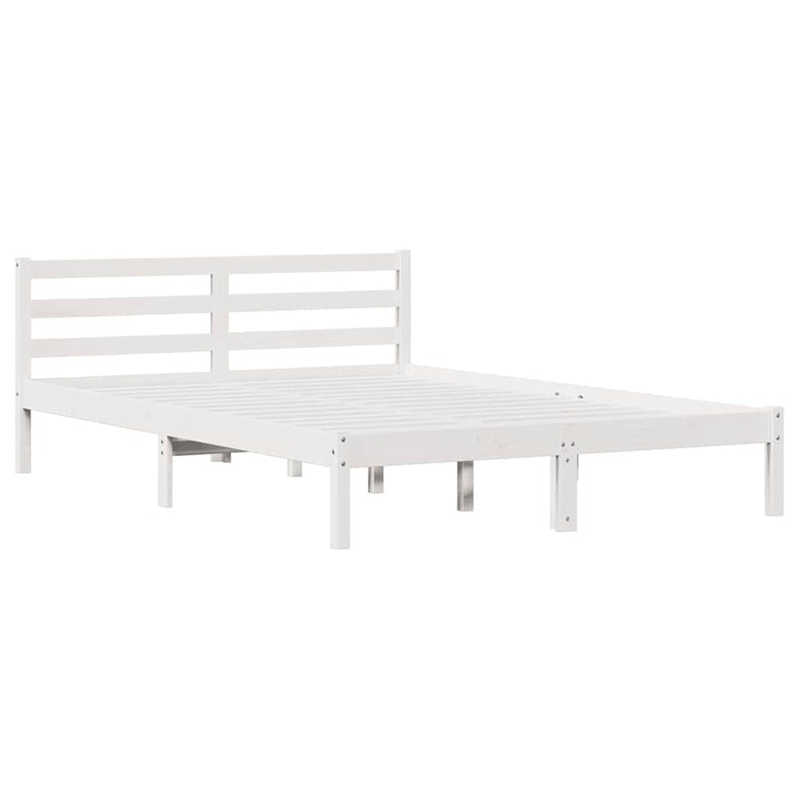 Sengestel Hvid 225,5 x 165,5 x 69,5 cm Massivt fyrretræ