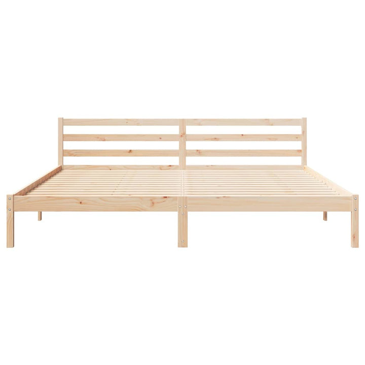 Sengestel Brun 225,5 x 205,5 x 69,5 cm Massivt fyrretræ