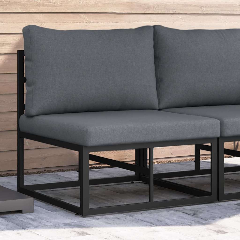 Udendørs Møbler Metal Sort og Anthracit 70 x 71,5 x 71 cm