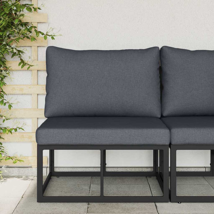 Udendørs Møbler Metal Sort og Anthracit 70 x 71,5 x 71 cm