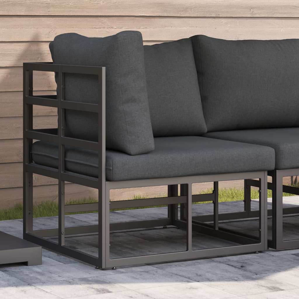Udendørs Møbler Metal Sort og Anthracit 71,5 x 71,5 x 71 cm