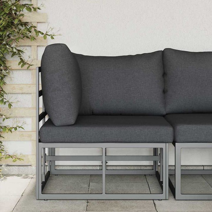 Udendørs Møbler Metal Sort og Anthracit 71,5 x 71,5 x 71 cm