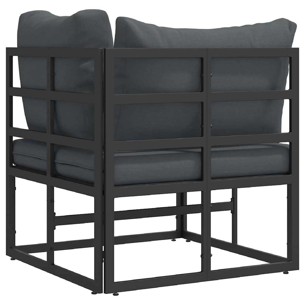 Udendørs Møbler Metal Sort og Anthracit 71,5 x 71,5 x 71 cm