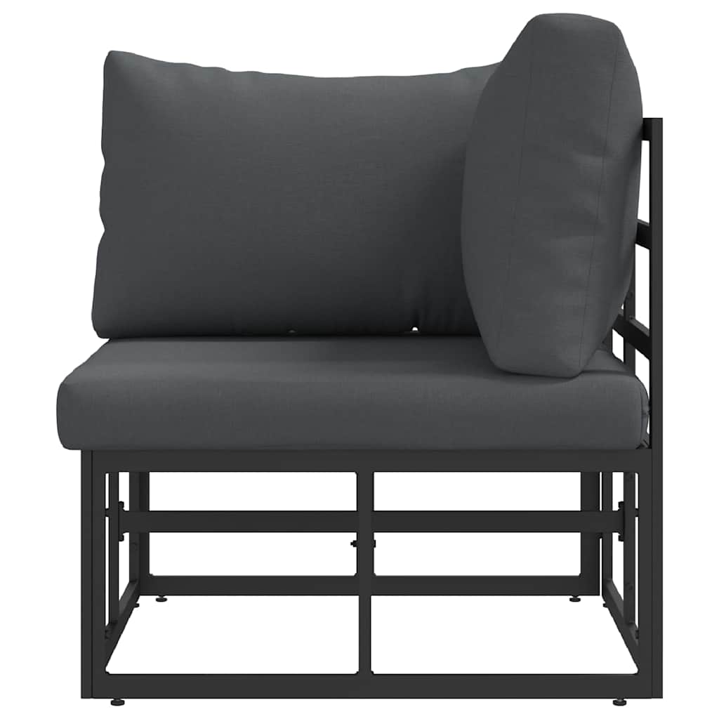 Udendørs Møbler Metal Sort og Anthracit 71,5 x 71,5 x 71 cm