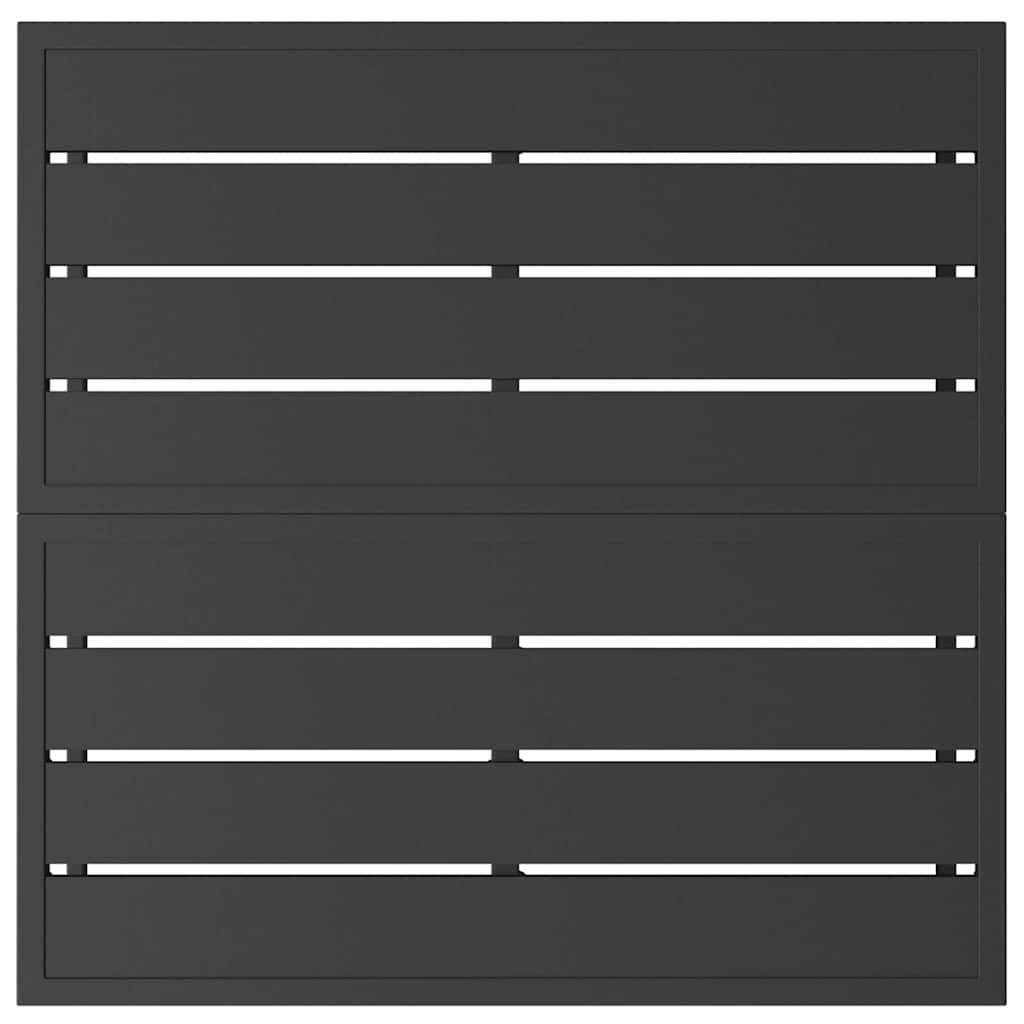 Udendørs Møbler Metal Sort 70 x 70 x 32 cm