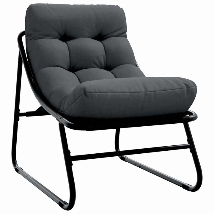Havemøbler 2 pcs Sort 60,5 x 81 x 71 cm Pulverlakeret stål