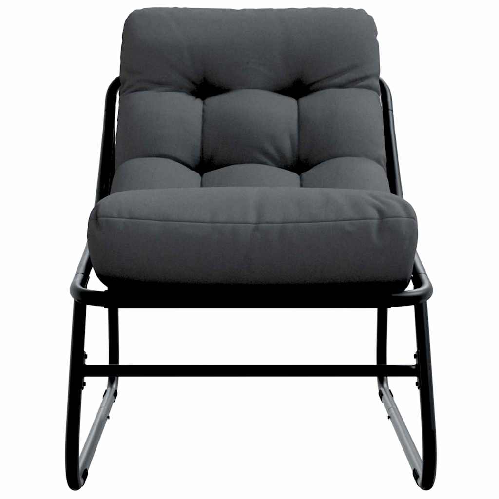 Havemøbler 2 pcs Sort 60,5 x 81 x 71 cm Pulverlakeret stål