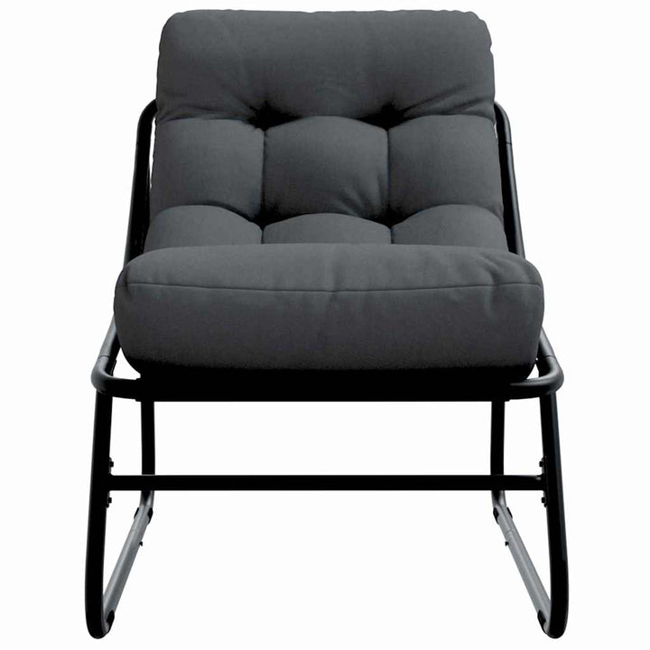 Havemøbler 2 pcs Sort 60,5 x 81 x 71 cm Pulverlakeret stål
