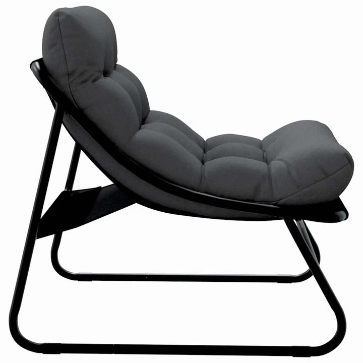 Havemøbler 2 pcs Sort 60,5 x 81 x 71 cm Pulverlakeret stål