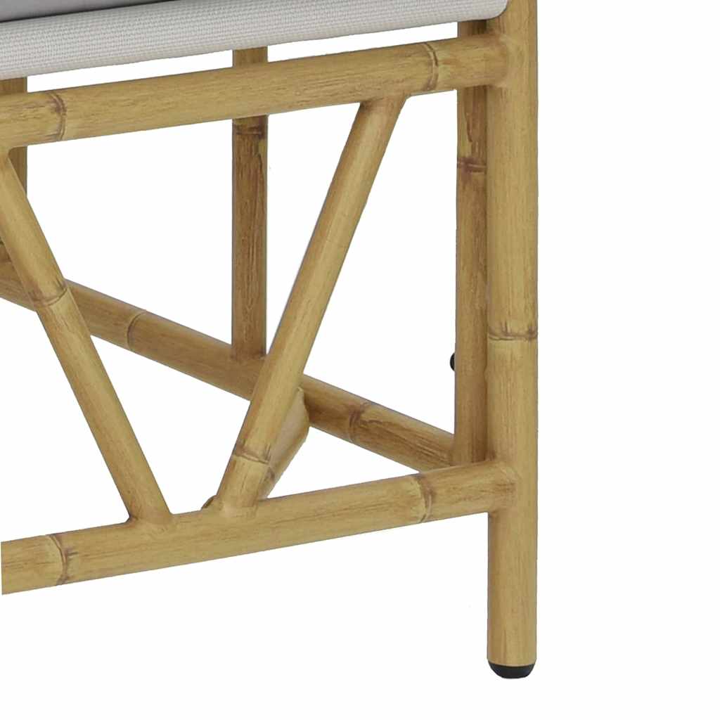 Udendørs siddepladser med pude Lysegrå 110 x 74,5 x 71 cm Stål