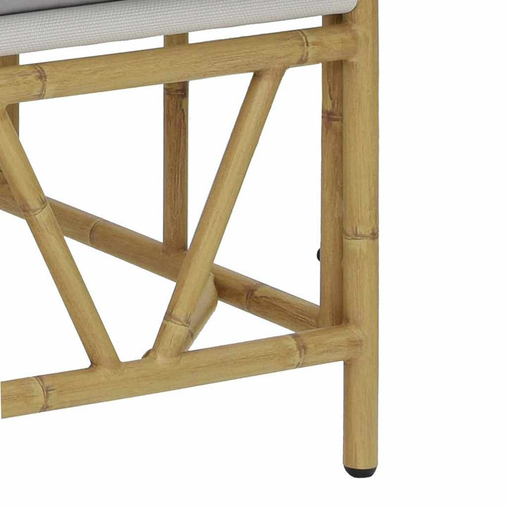 Udendørs siddepladser med pude Lysegrå 110 x 74,5 x 71 cm Stål