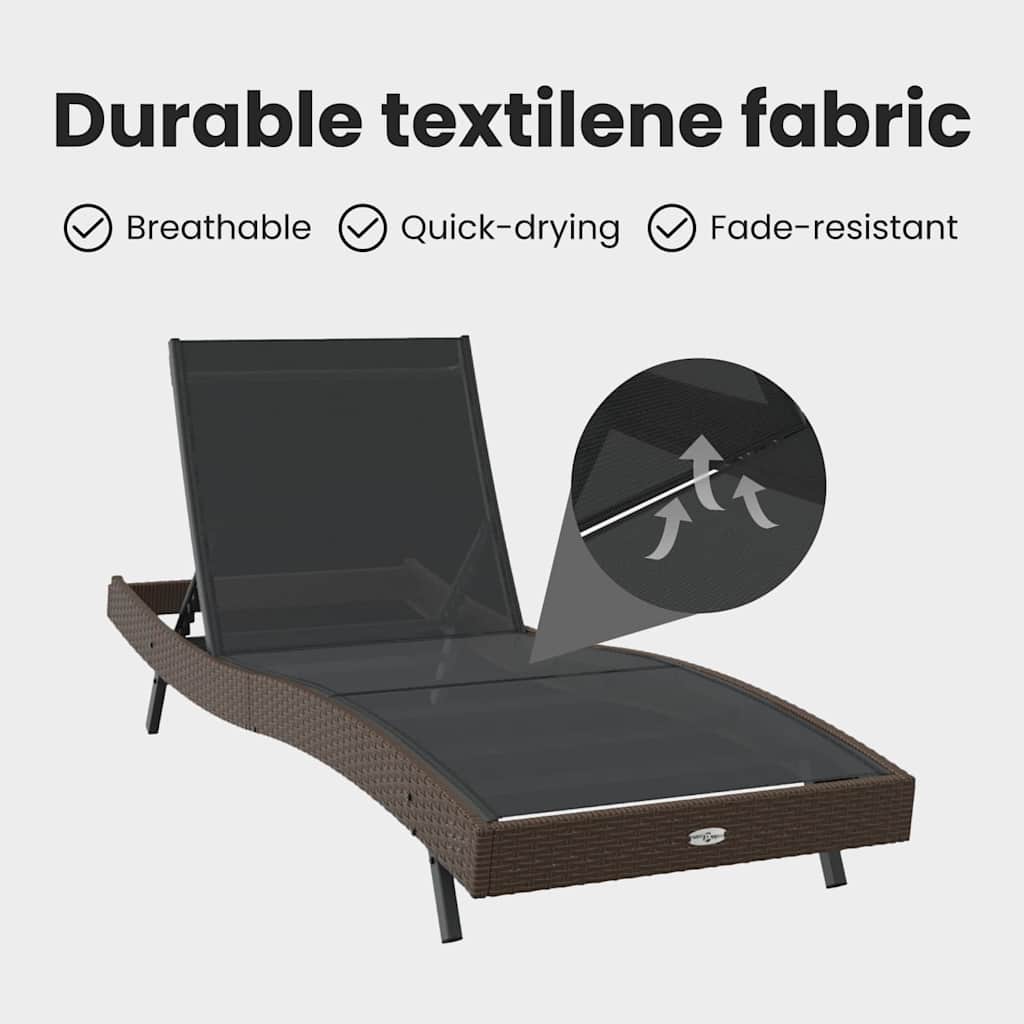 Solstol 197 x 70 x 82 cm polyrattan