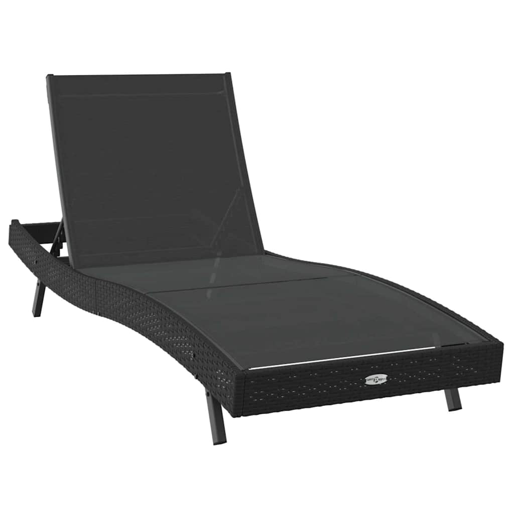 Solstol 2 pcs Sort polyrattan