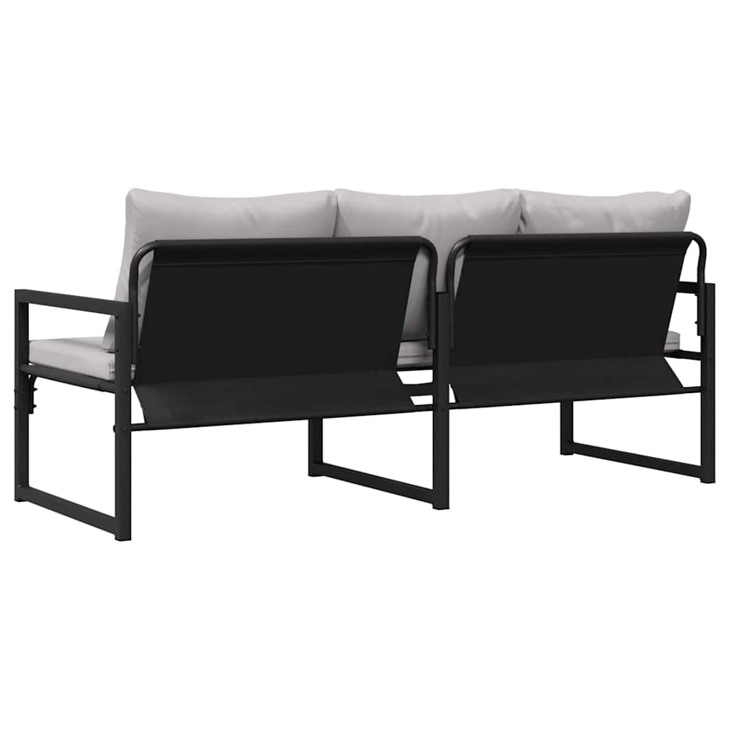 Havemøbler med pude Lysegrå 180 x 72,5 x 71 cm Polyester