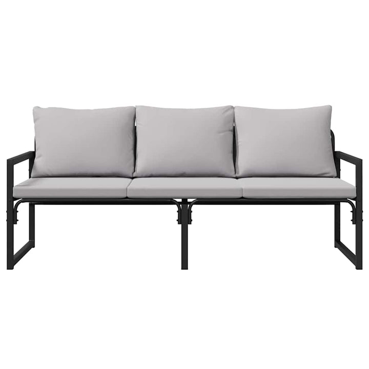 Havemøbler med pude Lysegrå 180 x 72,5 x 71 cm Polyester