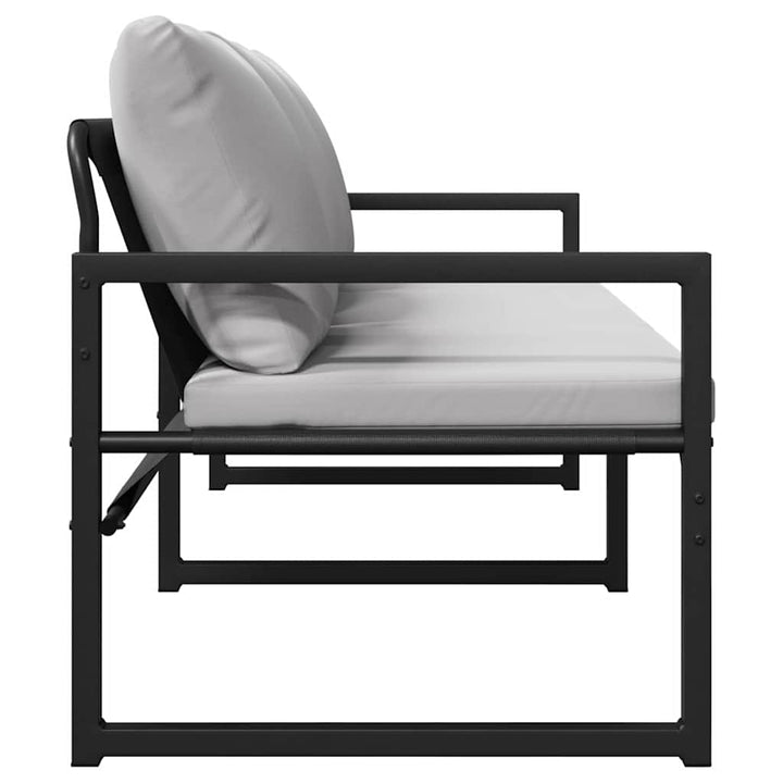 Havemøbler med pude Lysegrå 180 x 72,5 x 71 cm Polyester