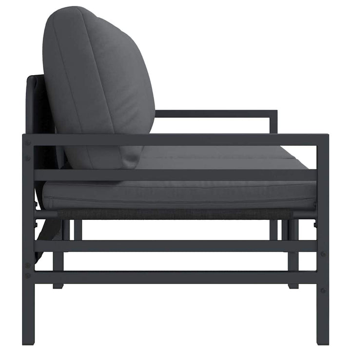 Udendørs Møbler med pude 2 Stk Antracit 80 x 80 x 71 cm Stål